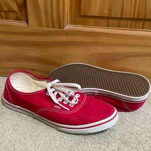 Red Vans (size 8)